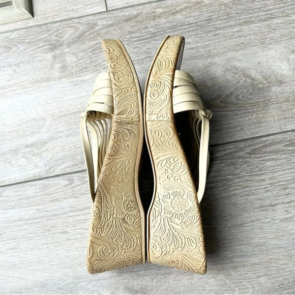 Vintage Arnold Churgin Woven Leather  Platform Sandal Hand Made in Italy - Picture 11 of 15